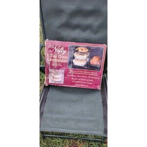 The Nifty 3-Tier Oven Companion Rack – Bakeware Organizer Casserole Stand NIB